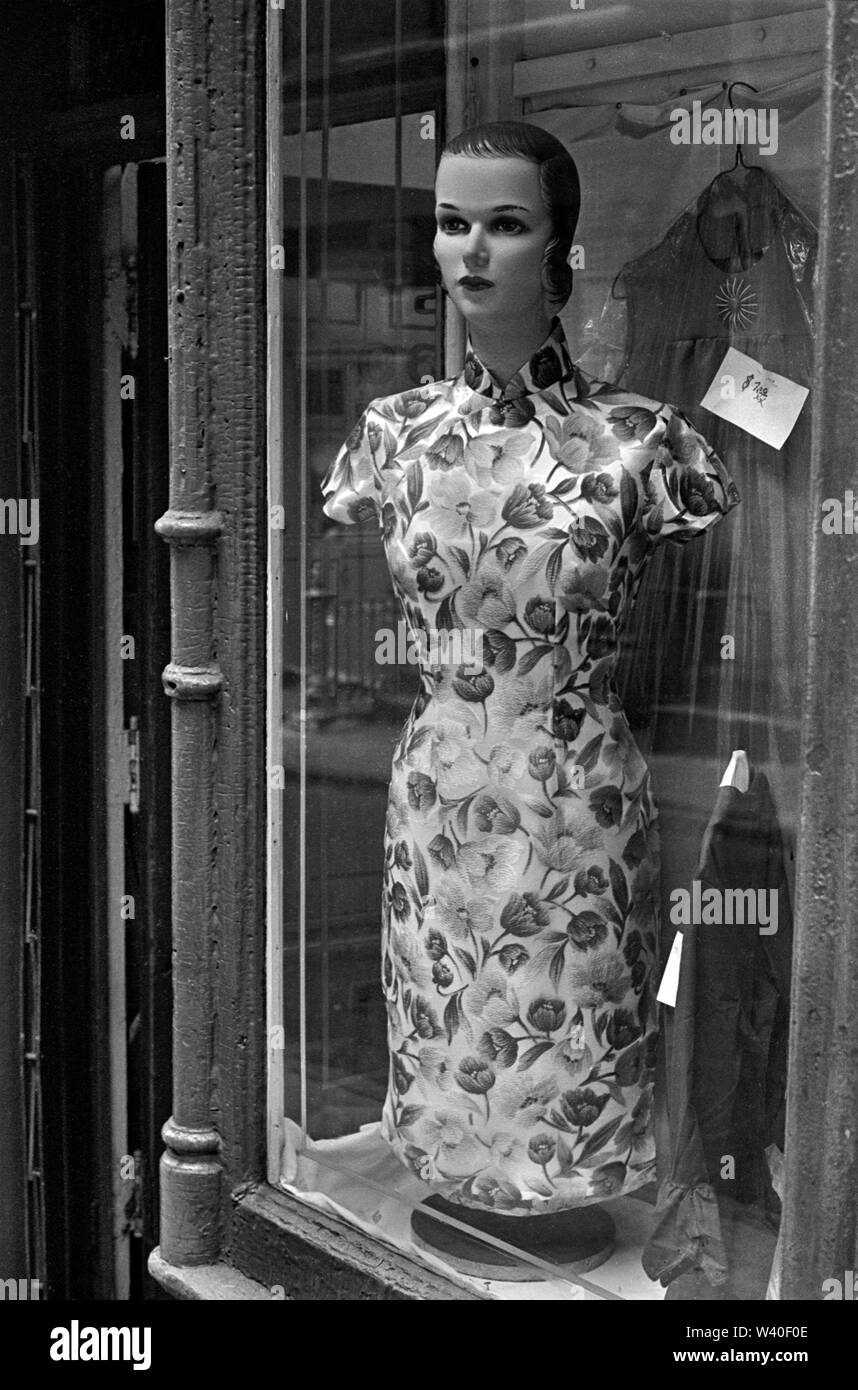 Schaufenster Schaufensterpuppe in Manhattan, New York, 1969, USA, 60 s UNS HOMER SYKES Stockfoto