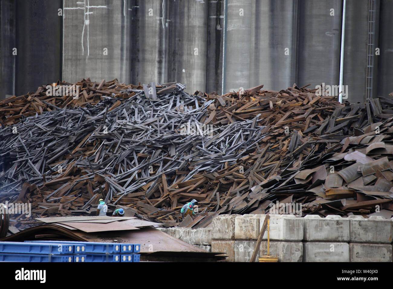 Schrott-Metall-recycling Stockfoto