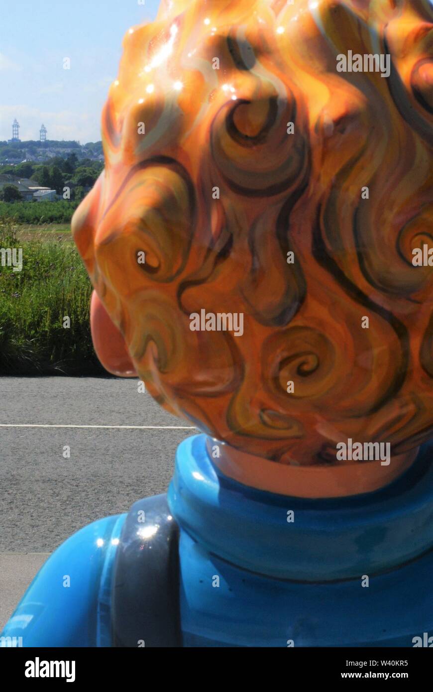 Rückseite des Oor Wullie, Aberdeen Strand 2019 Stockfoto