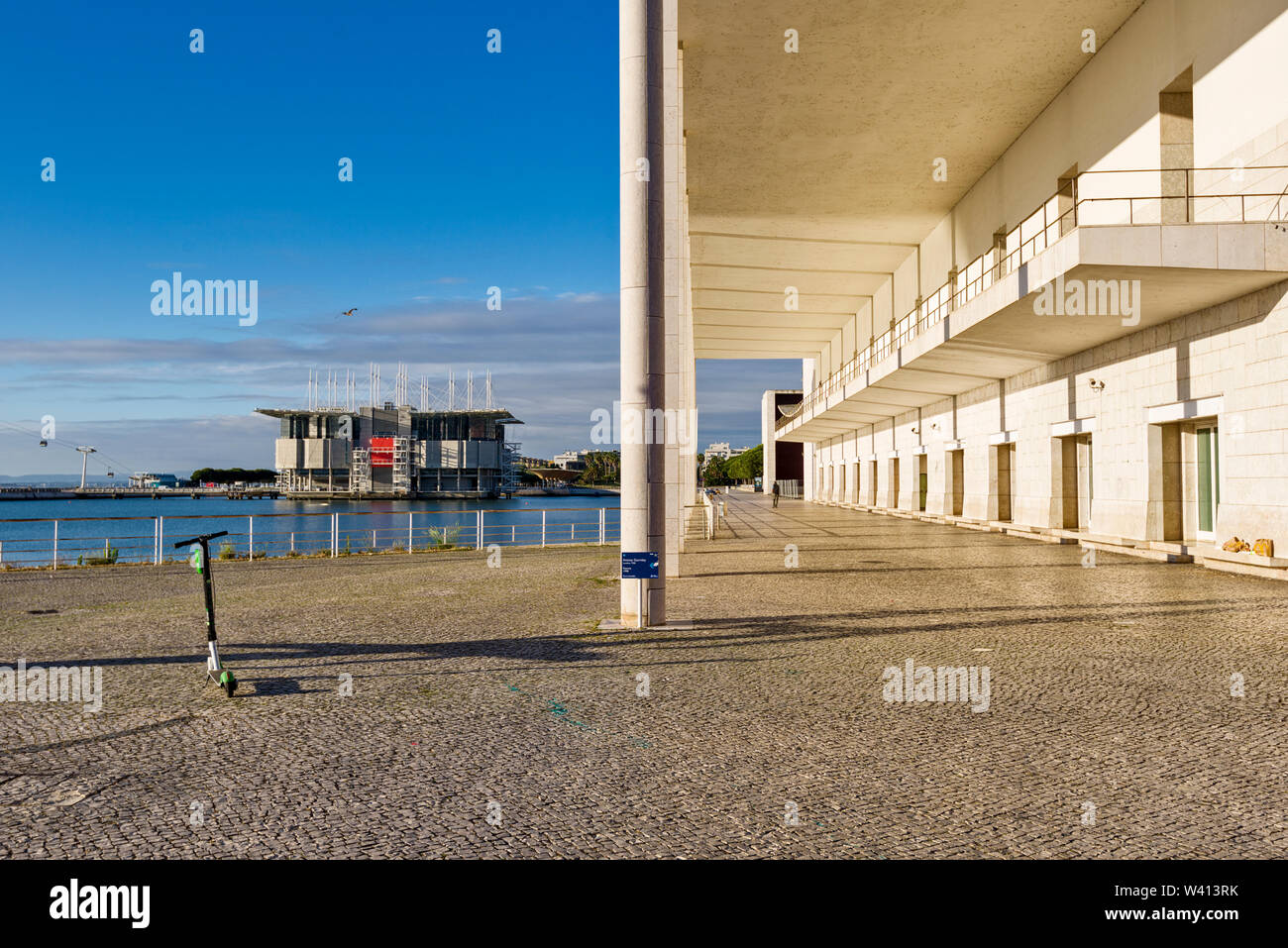 Lissabon, Expo 1998, Parque das Nações, Konzeption des Lissabonner Ozeanarium, Architektur und Ausstellungsdesign wurde von Peter Chermayeff Stockfoto