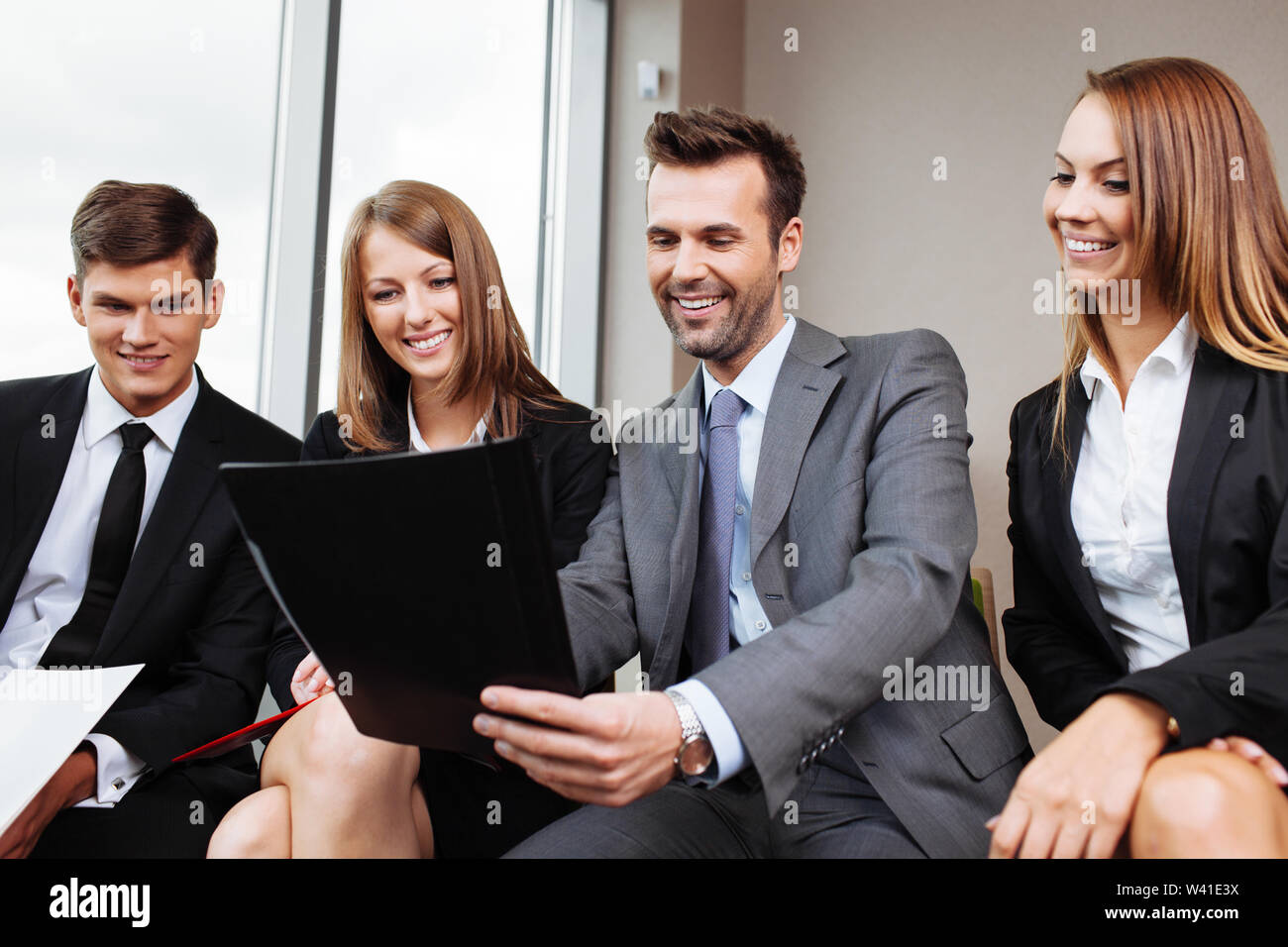 Business Training. Trainer Lehre Mitarbeiter Stockfoto