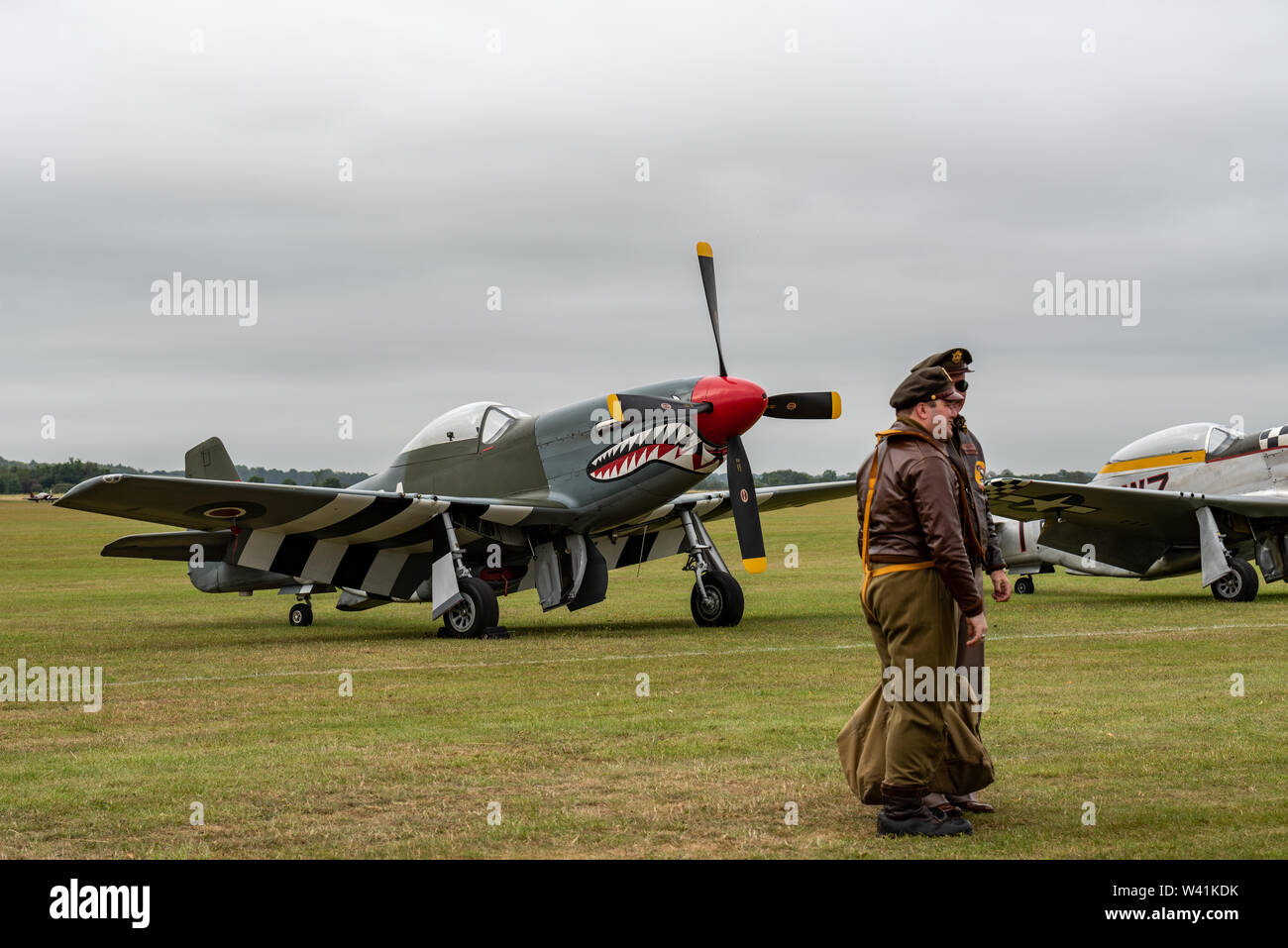 P51D Mustang auf der Flying Legends Air Show in Duxford Stockfoto