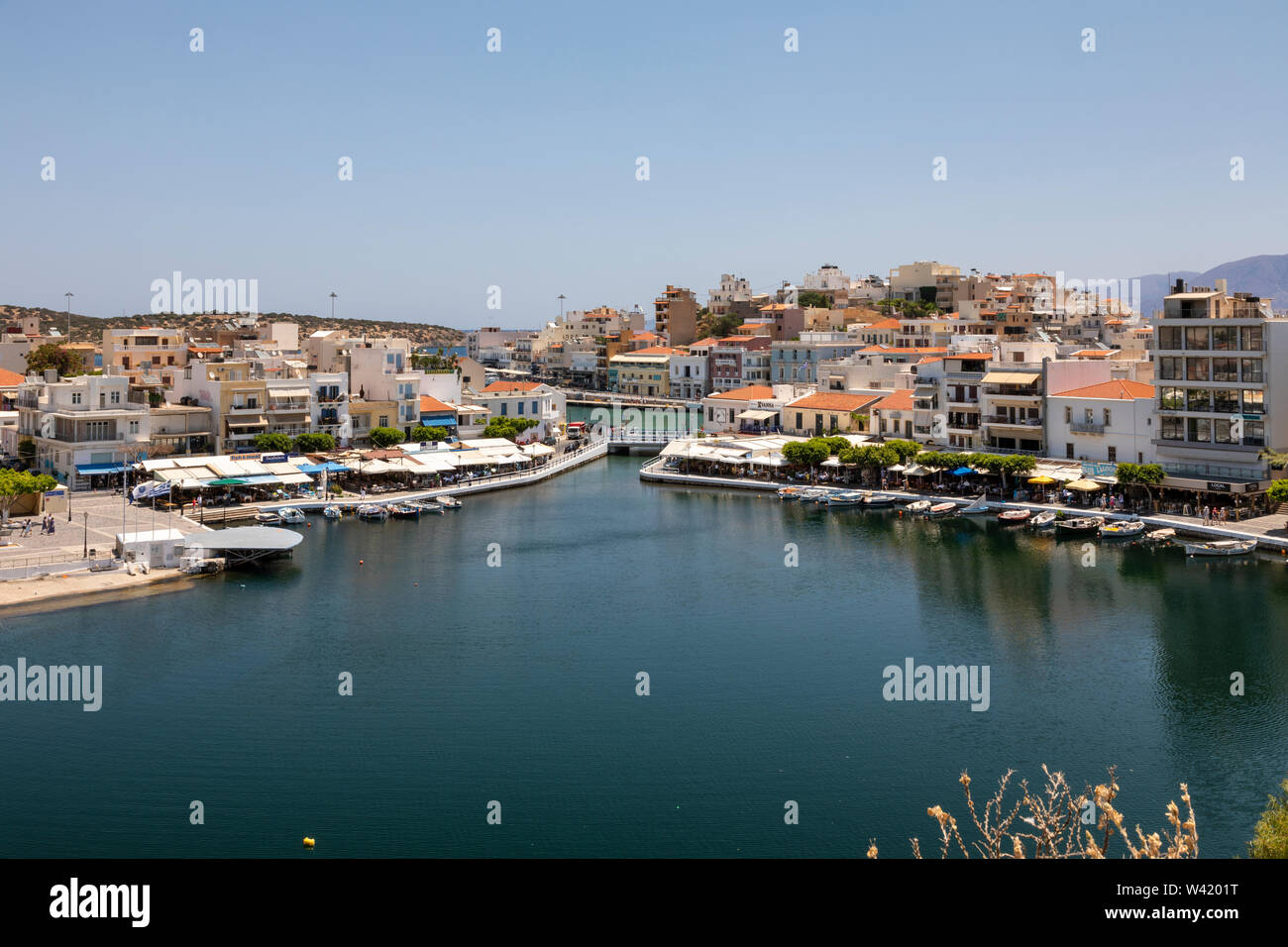 See-Überlieferung, Agios Nikolaos, Kreta, Griechenland Stockfoto