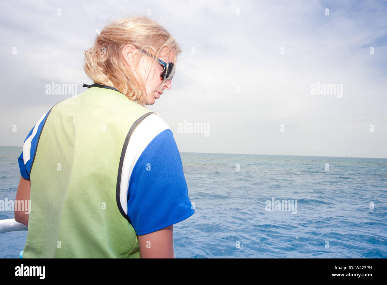 Eine tauchen Lookout auf das Meer Stockfoto
