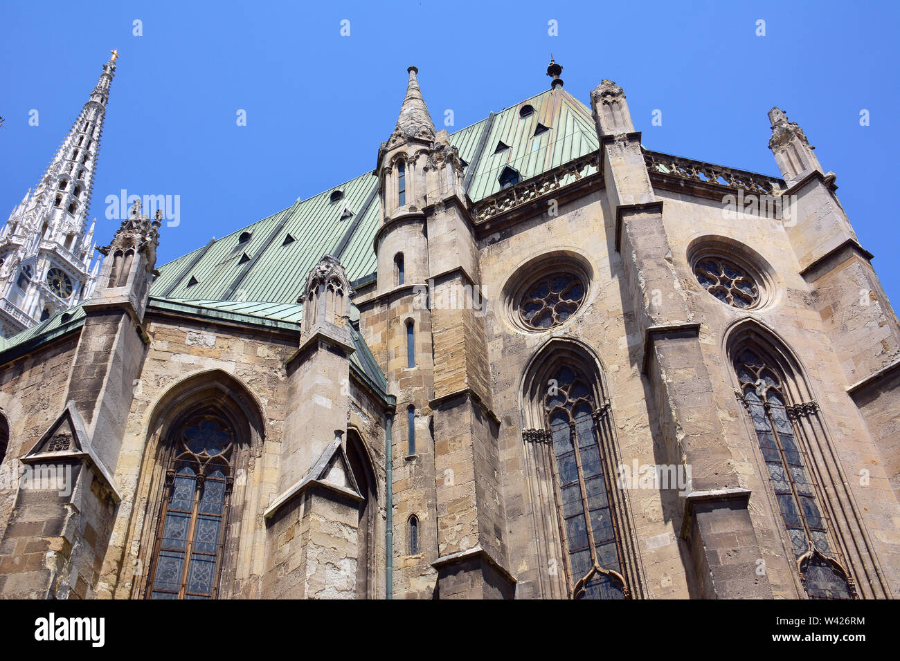 Kathedrale von Zagreb, die Kathedrale Uznesenja Blažene Djevice Marije ich svetih Stjepana ich Rudolf, Zagreb, Kroatien, Europa Stockfoto