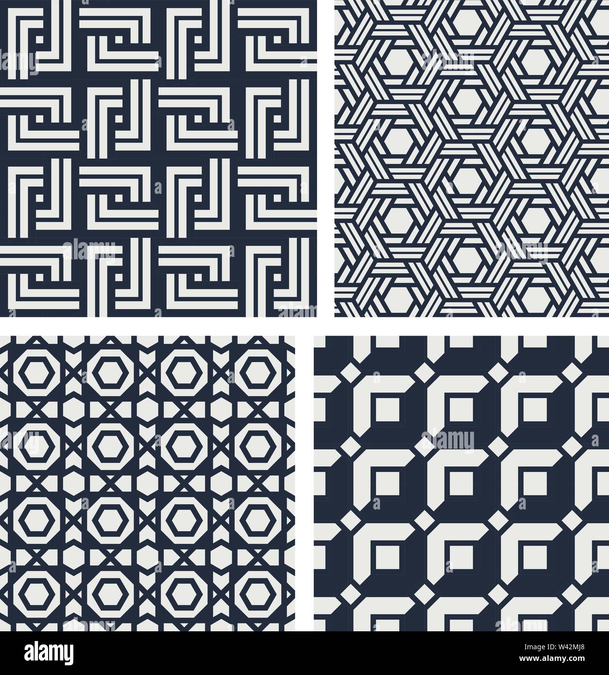 Der nahtlose Muster. Abstrakte geometrische Hintergrund Vektor Stock Vektor