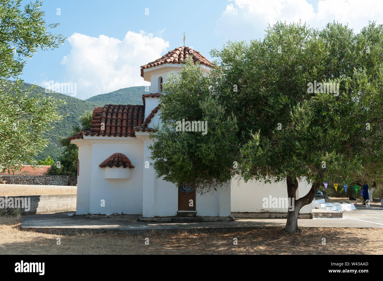 Agrilion Monasetery in der Nähe von Sami, Kefalonia, Ionische Inseln, Griechenland, Europa Stockfoto