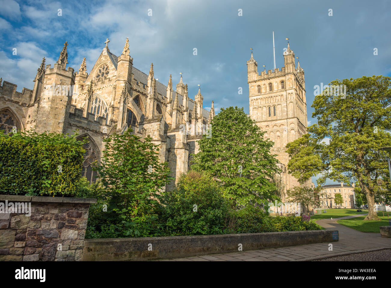 Die Kathedrale von Exeter, Devon. England. UK. Stockfoto