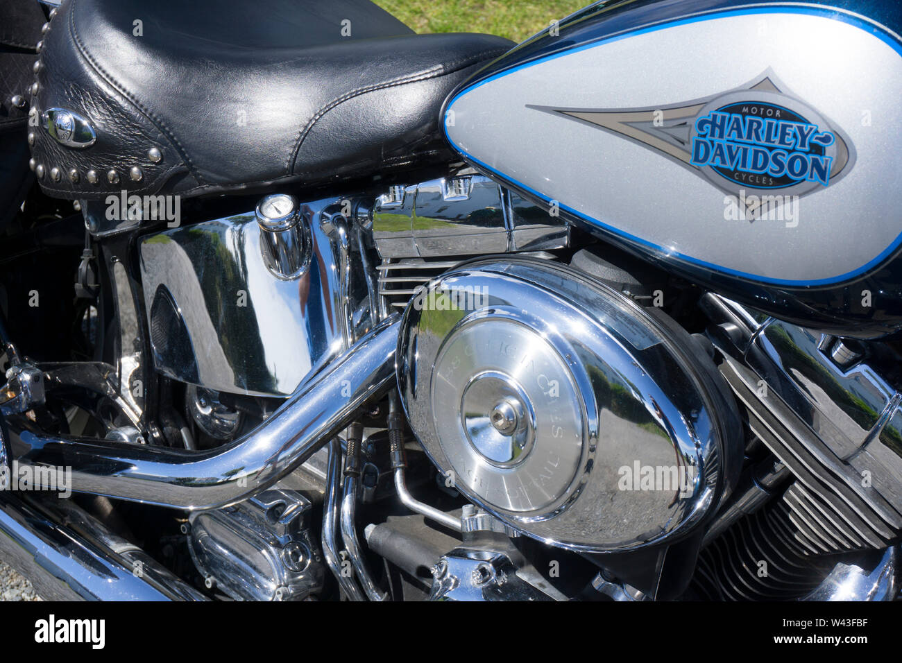 Harley Davison Motorrad. Stockfoto