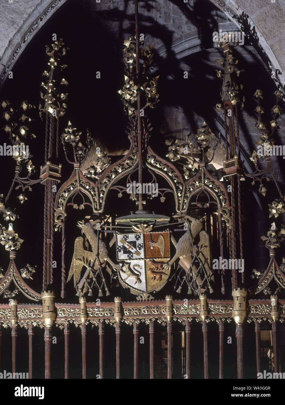 CAPILLA CONCEPCION - DET DE LA REJA. Lage: CATEDRAL - Interieur. BURGOS. Spanien. Stockfoto