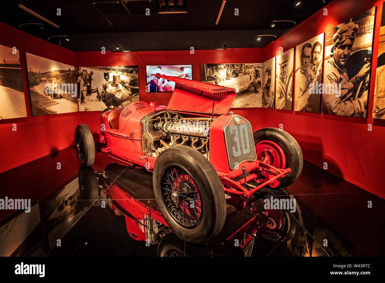 Italien Piemont Turin Museo Dell'Automonbile Torino (mauto). Italien 1930 - Alfa Romeo P2 - einem der schönsten Kapitel der Motorisch: Der legendäre P2, World chamion 1925, ist wiedergeboren Stockfoto