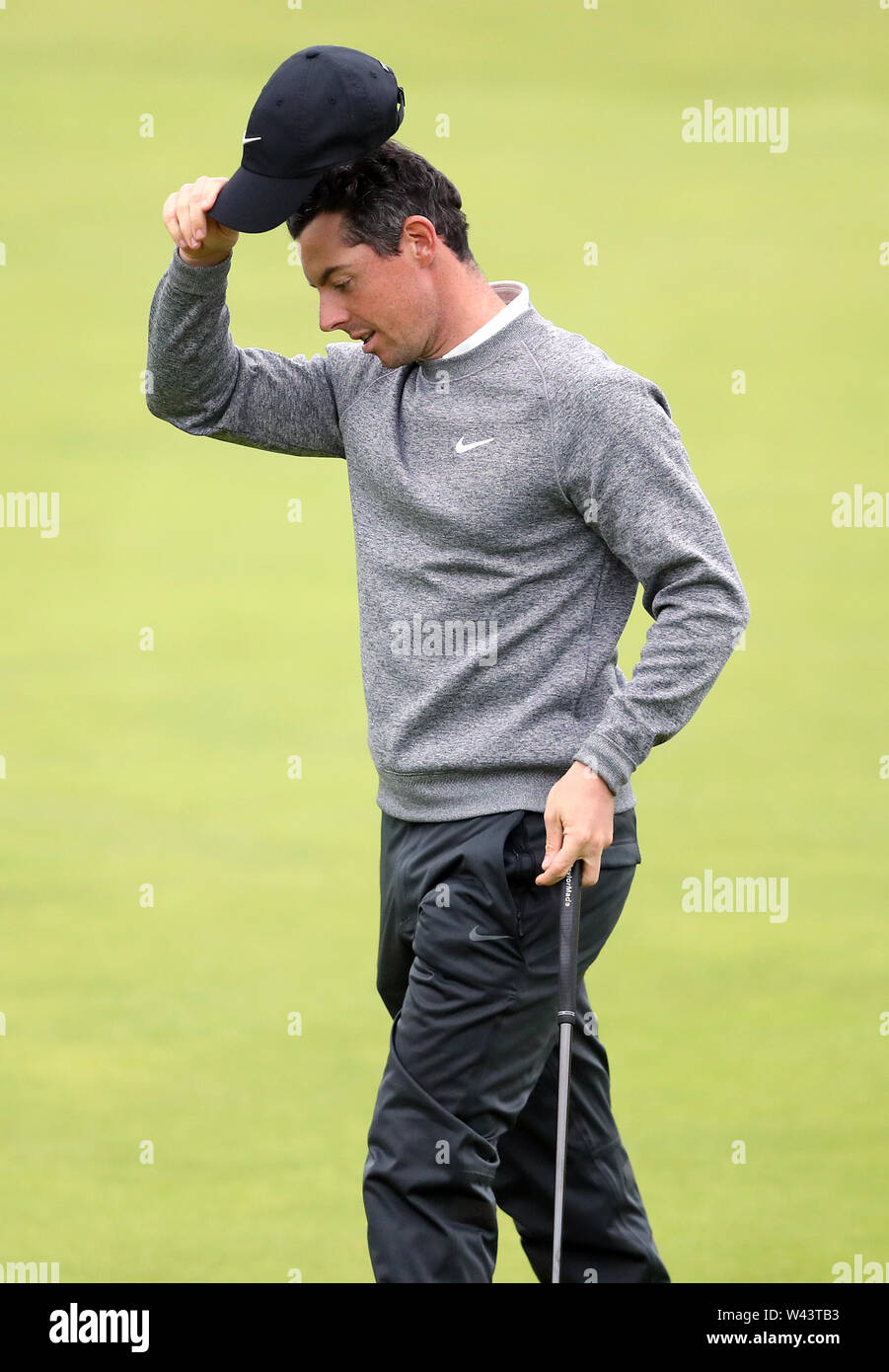 Während der Tag Zwei der Open Championship 2019 im Royal Portrush Golf Club. Stockfoto
