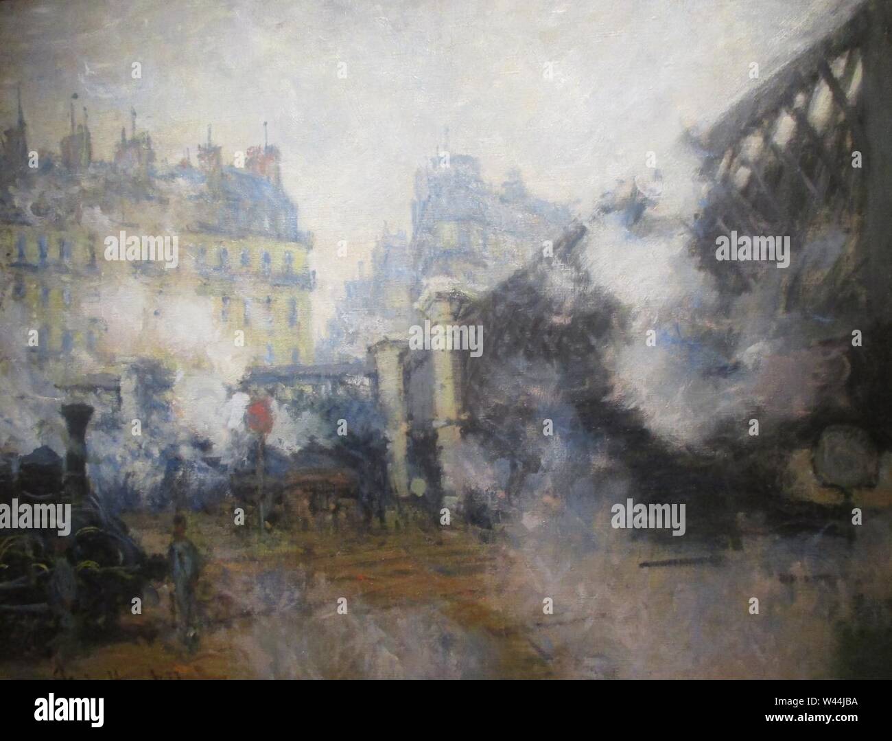 Claude Monet, 1877, Pont de l'Europe (7/8). Stockfoto