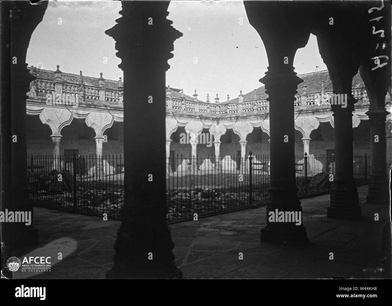 Claustre de la Universidad de Salamanca. Stockfoto