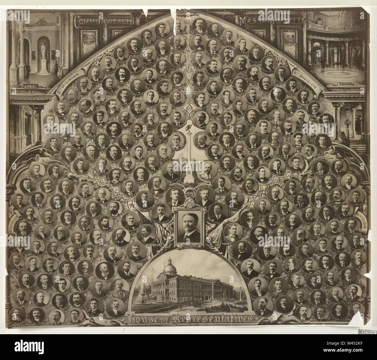 Commonwealth von Massachusetts Repräsentantenhaus Stockfoto