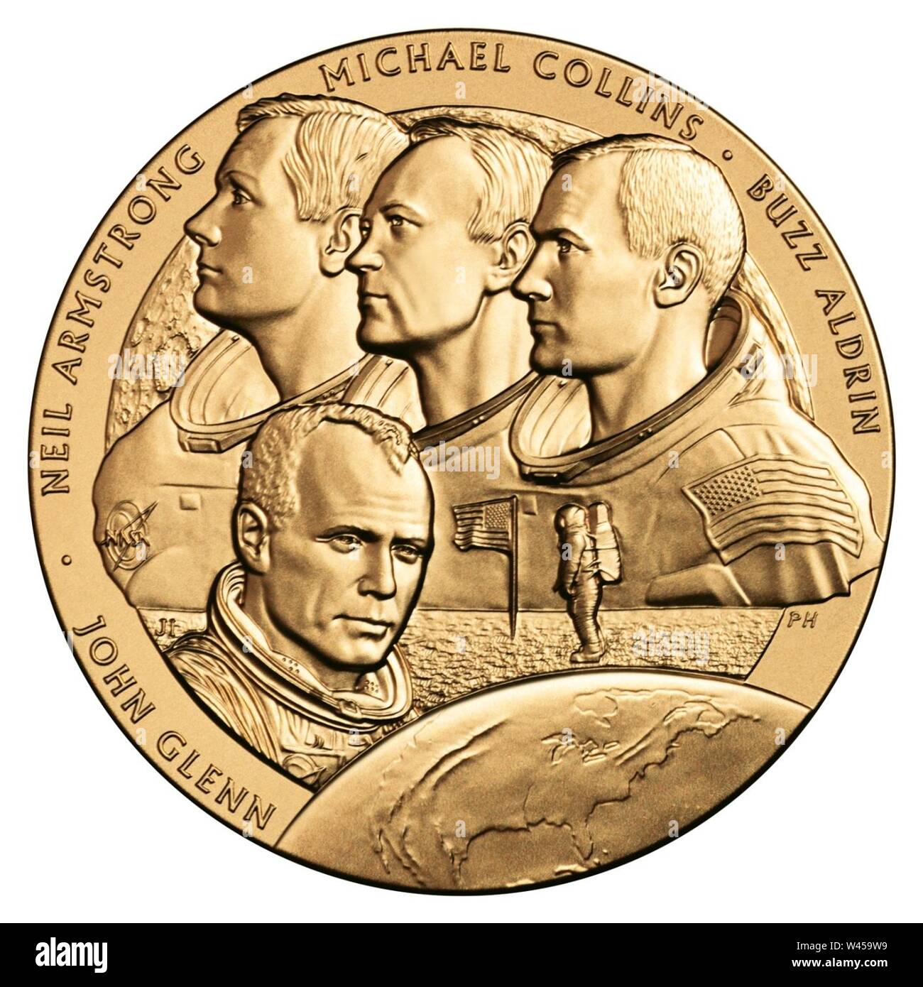 Congressional Gold Medal Astronauten. Stockfoto