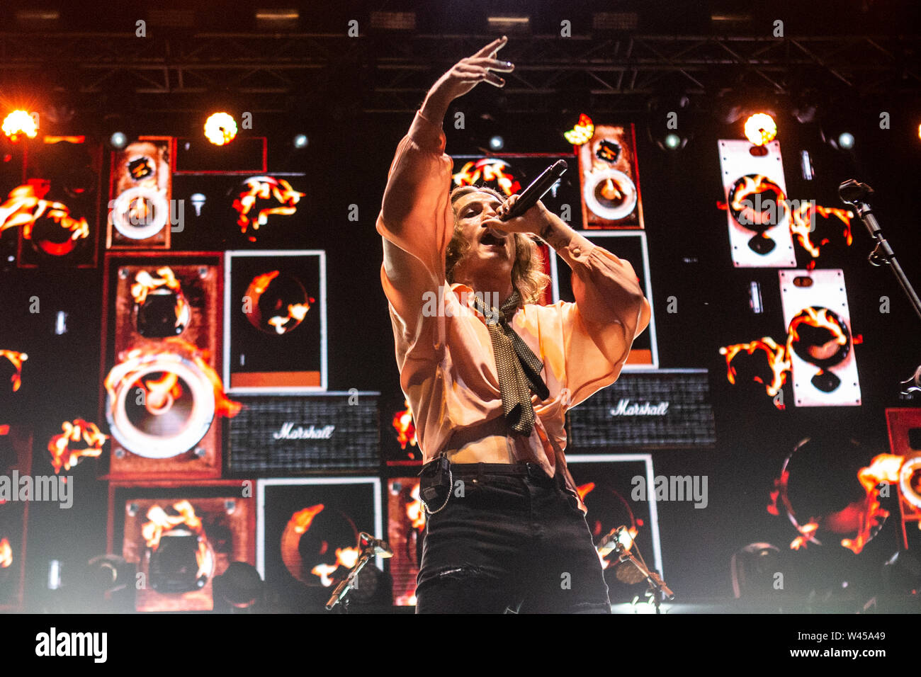 Barolo, Italien, 6. Juli 2019 Maneskin Collisioni live Festival 2019 © Roberto Finizio / alamy Stockfoto