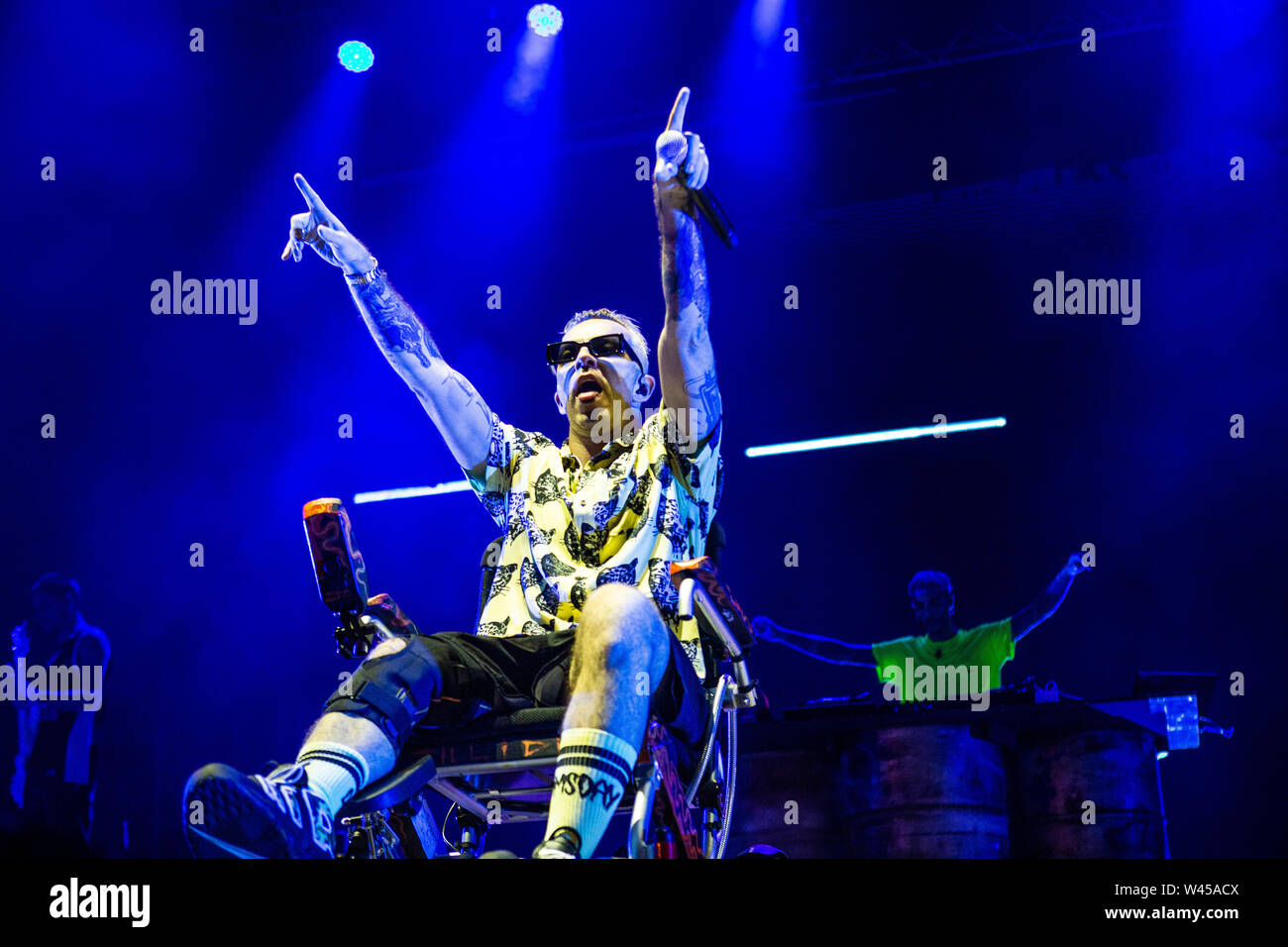 Barolo, Italien, 6. Juli 2019 Salmo live auf Collisioni Festival 2019 © Roberto Finizio / alamy Stockfoto