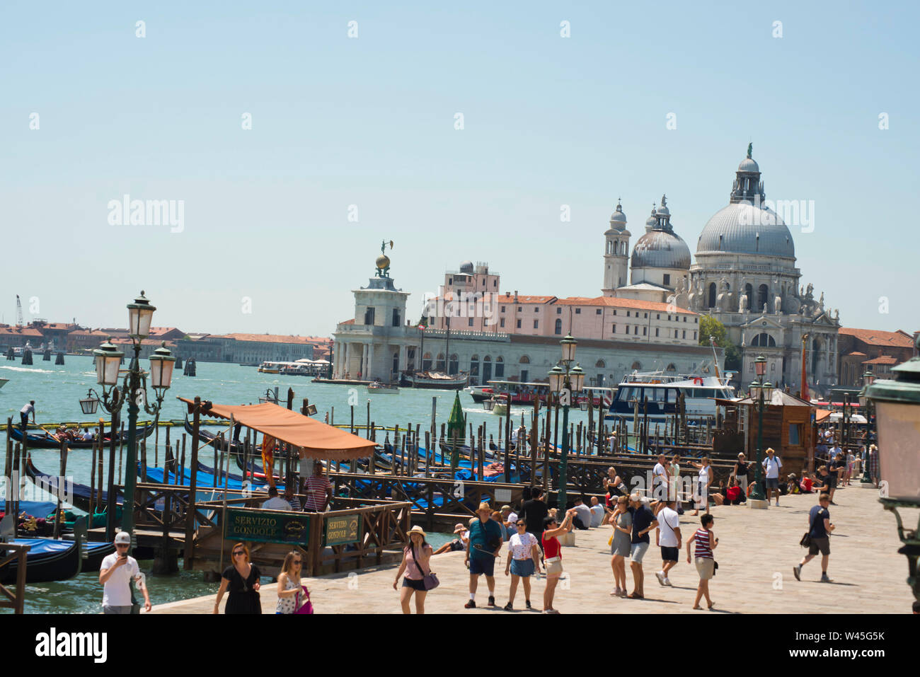 Venedig, Italien, Juli 2018, Touristische im Palazzo Barberino und Sammlung Peggy Guggenheim Museum. Stockfoto