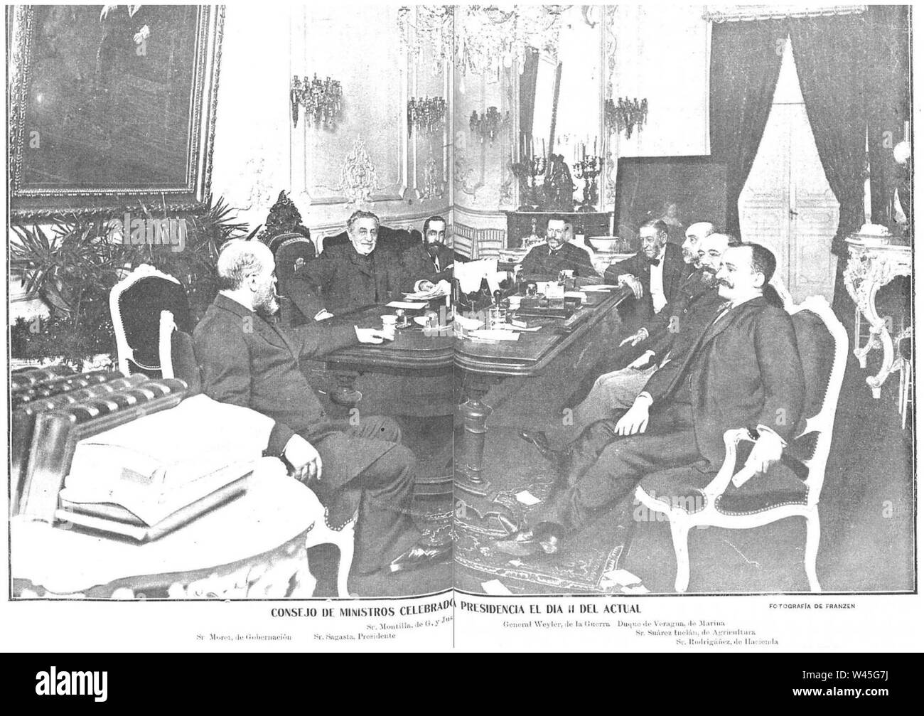 Consejo de Ministros (Ensemble), de Franzen. Stockfoto