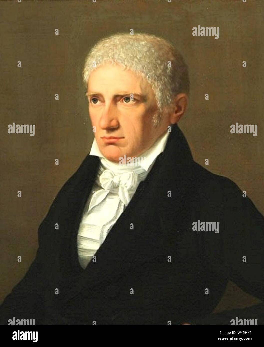 Constantin Brun 45,5 X 38,5 af J.L. Lund 1812. Stockfoto