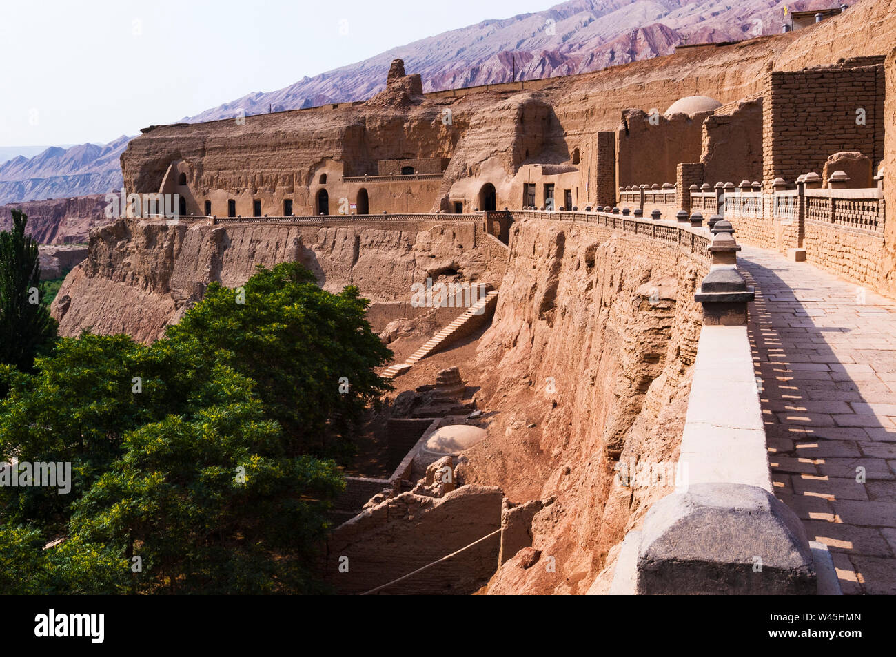 Bezeklik Grotten, tausend Buddha Höhlen, Turpan, Xinjiang, China Stockfoto