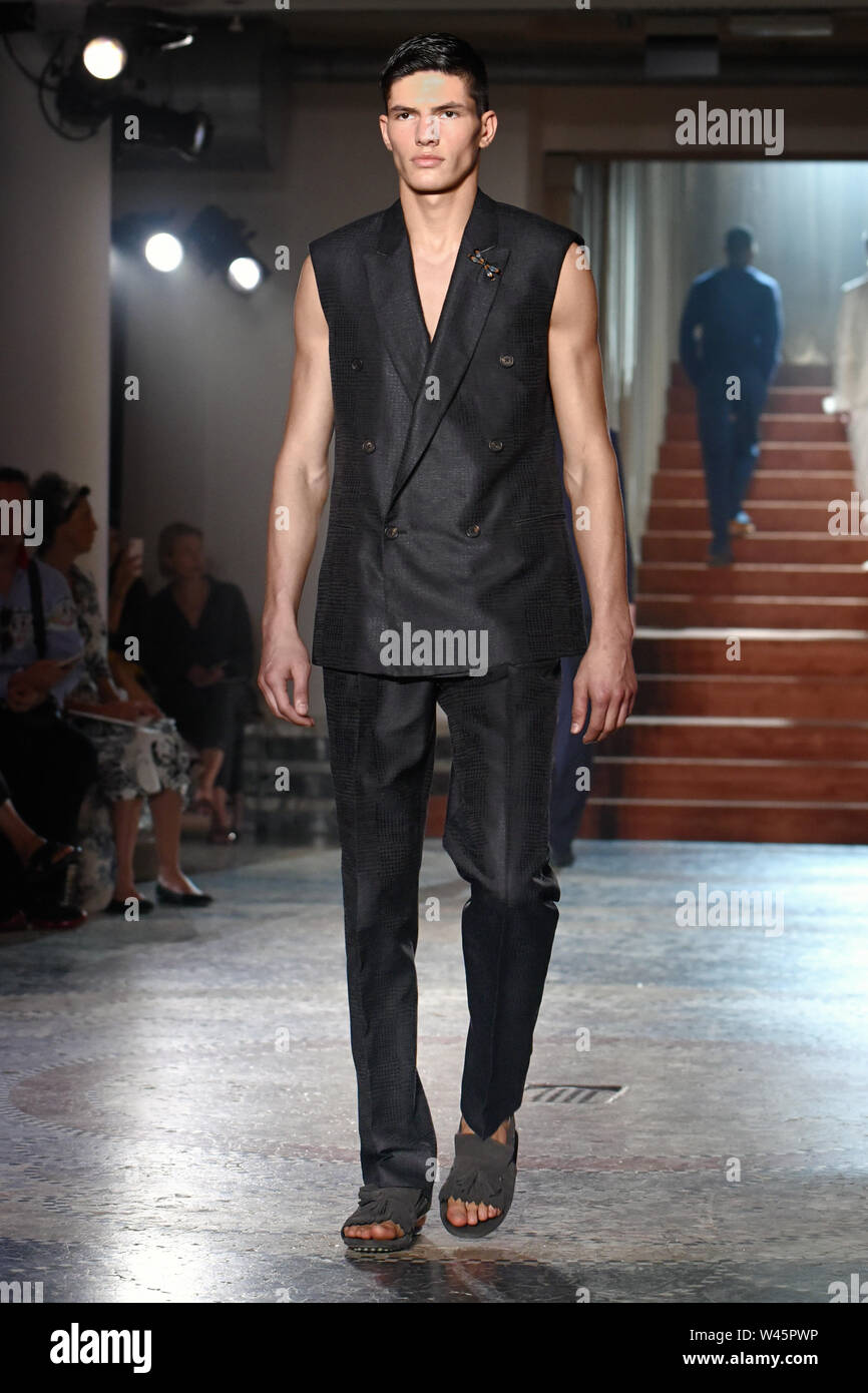 Pal Zileri zeigen, Landebahn, Frühling/Sommer 2020, Mailand Fashion Week Männer, Italien Wo: Milano, Italien Wann: 17 Jun 2019 Stockfoto