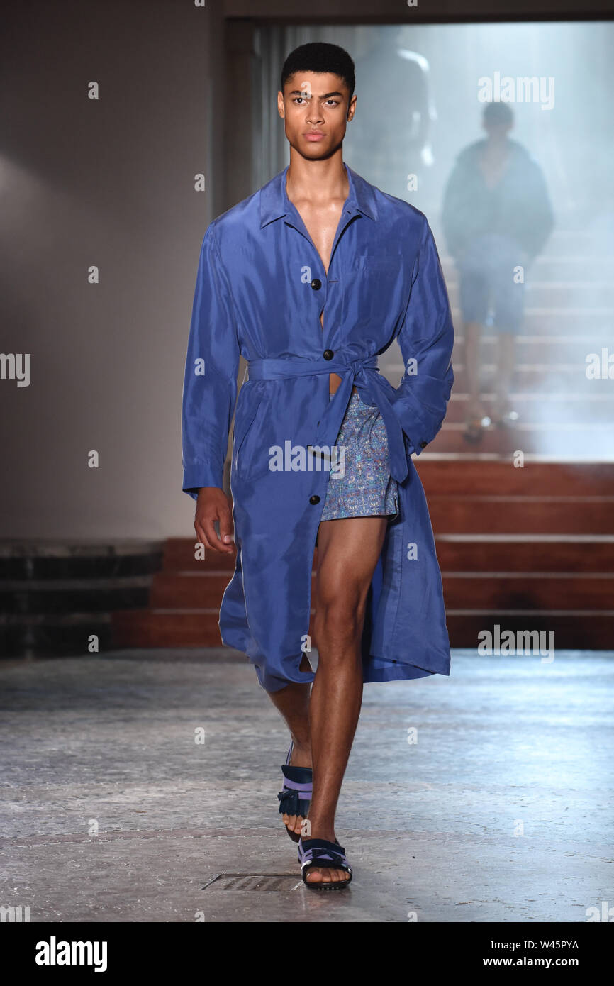 Pal Zileri zeigen, Landebahn, Frühling/Sommer 2020, Mailand Fashion Week Männer, Italien Wo: Milano, Italien Wann: 17 Jun 2019 Stockfoto