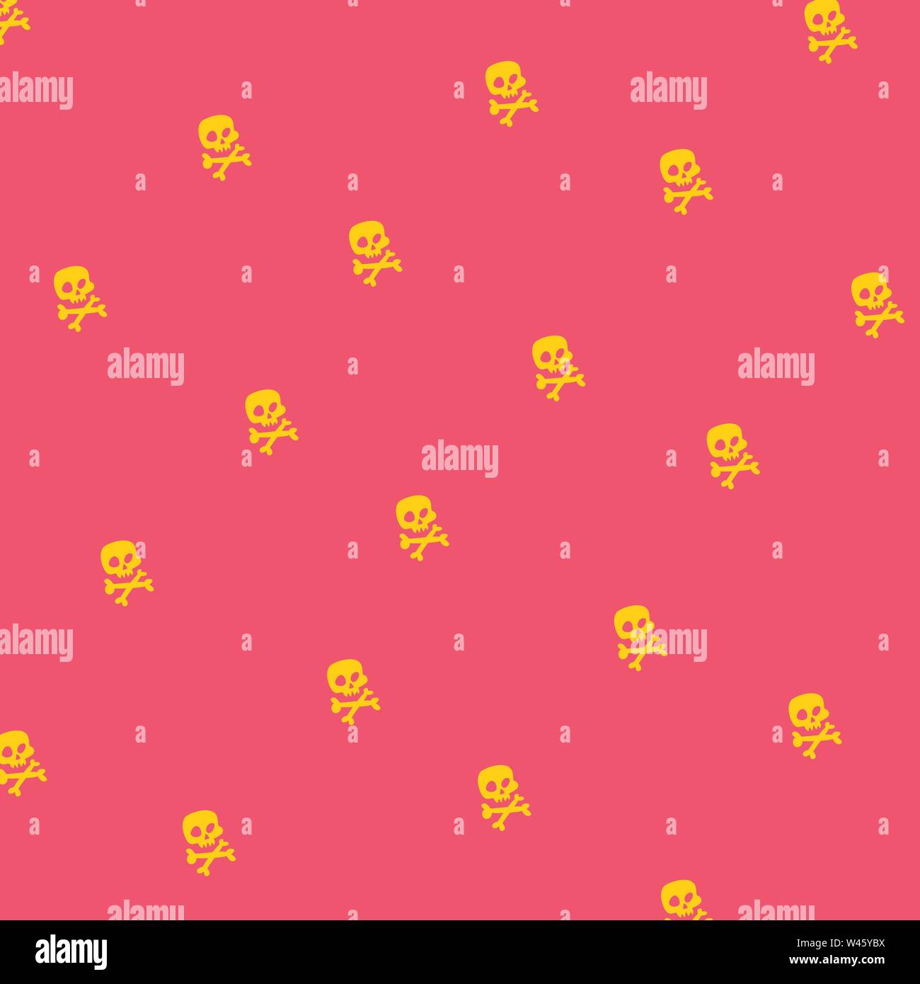 Cartoon Schädel. Vektor. Flache Ikone stilisierte menschliche Schädel. Große Zeichen. Jolly Roger. Das Symbol für das Logo. Aufkleber. Ornament und Muster. Stock Vektor