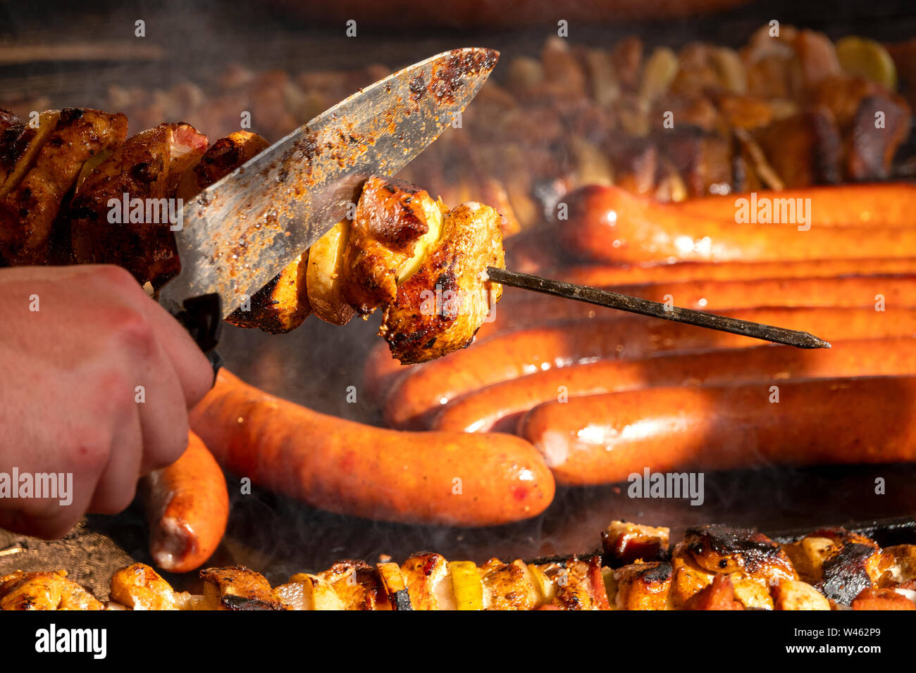Das Shish Kebab Stockfoto