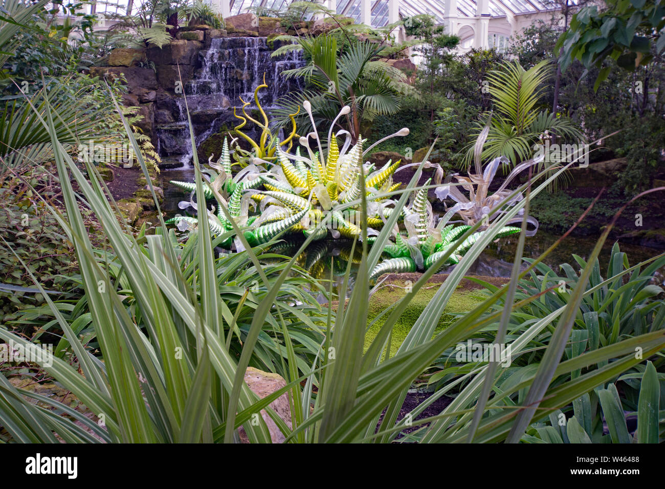 Die Royal Botanic Gardens in Kew, London wachsen mehr Arten in ihren 132 Hektar als jede andere Gärten der Welt. Stockfoto