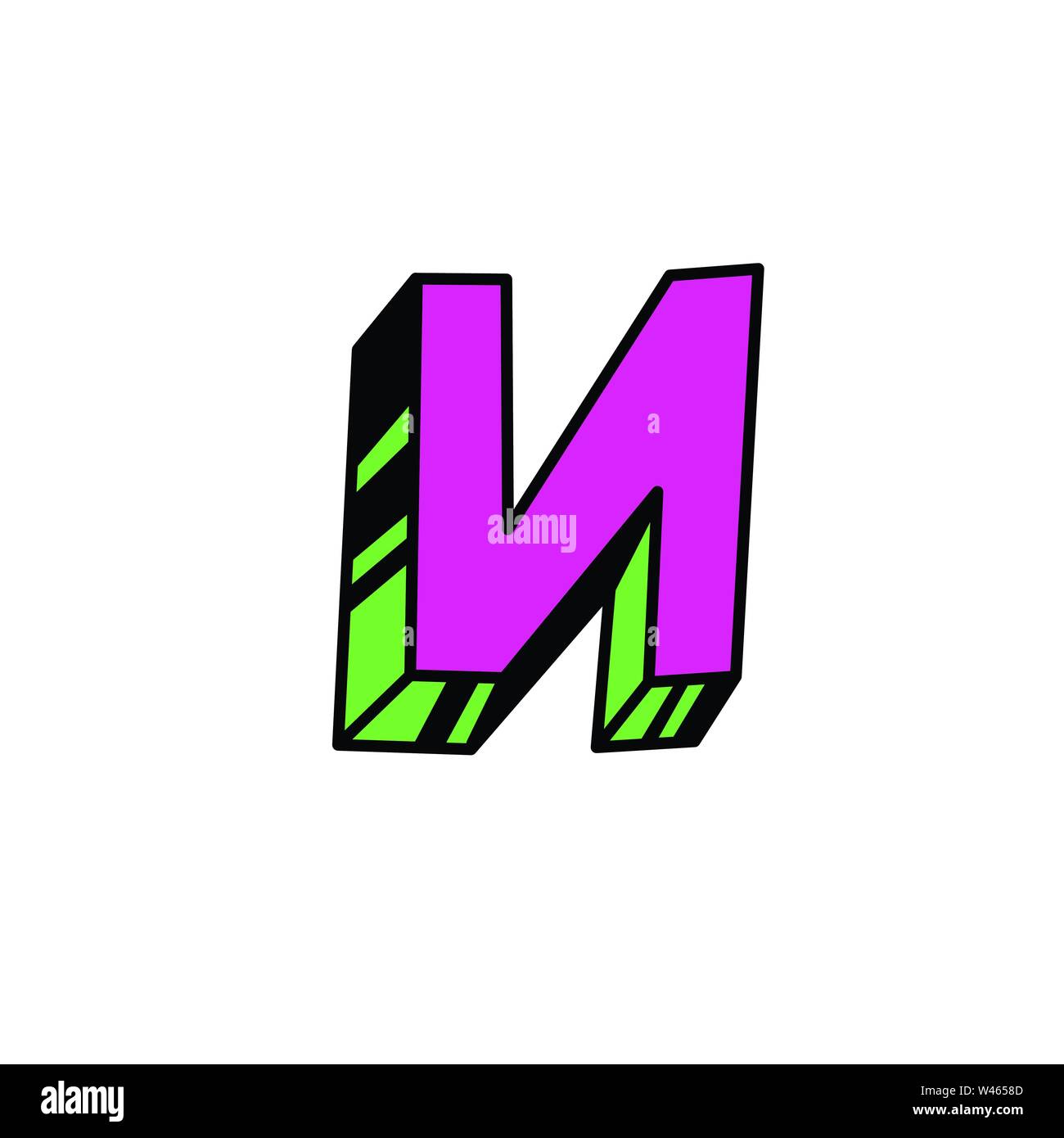 Schreiben im Comic-stil. Vektor. Leuchtend rote lateinischen Buchstaben. Lose Formen. Russische Schrift. Stock Vektor