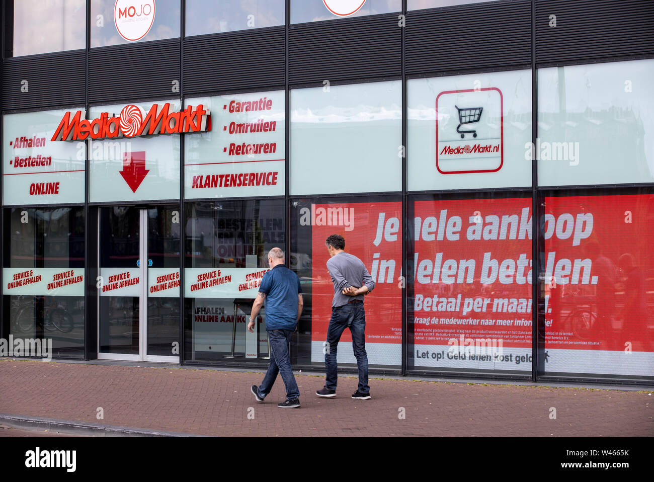Amsterdam, Niederlande, Zweig der Abteilung Elektronik store Media Markt, auf Oosterdokskade, Stockfoto