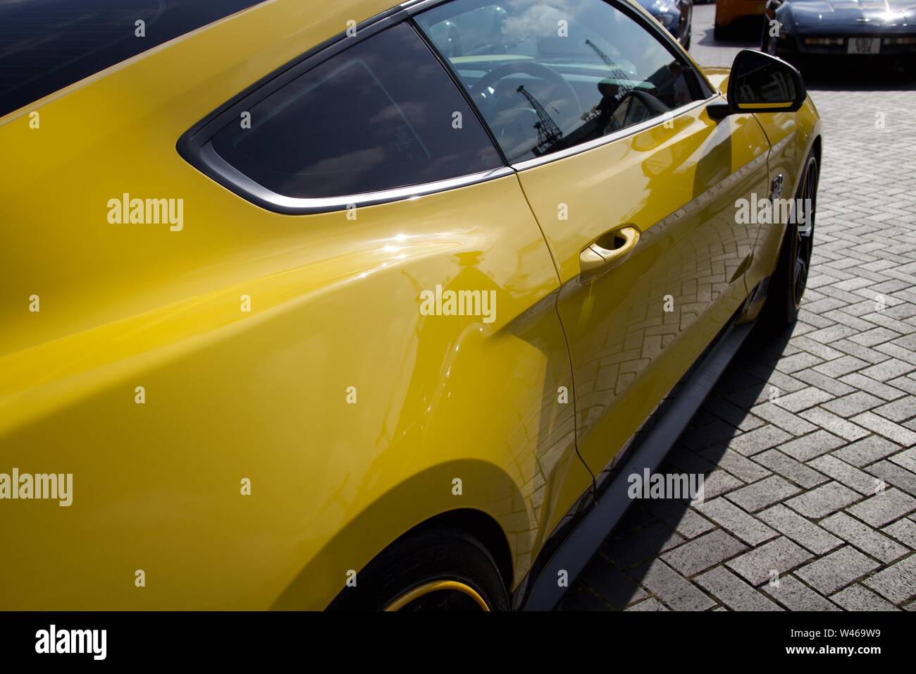 Ford Mustang GT-Foto in Bristol Queen Square treffen Juli 2019 getroffen Stockfoto