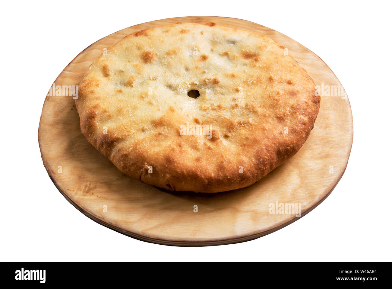 georgische Khachapuri Megruli mit Käse Stockfoto
