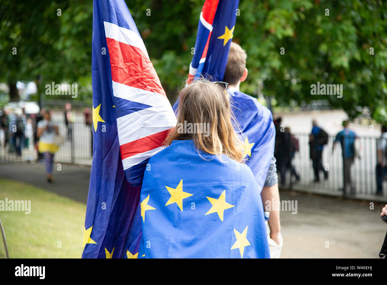 London, Großbritannien. Juli 2019 20. März für den Wandel durch die Londoner Innenstadt - anti-Brexit Protest zu bleiben in Europa. Quelle: A.Bennett Credit: Andrew Bennett/Alamy leben Nachrichten Stockfoto