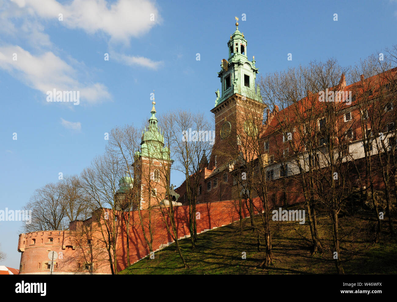 Teil der Königlichen Schloss Wawel in Krakau, Polen. Stockfoto