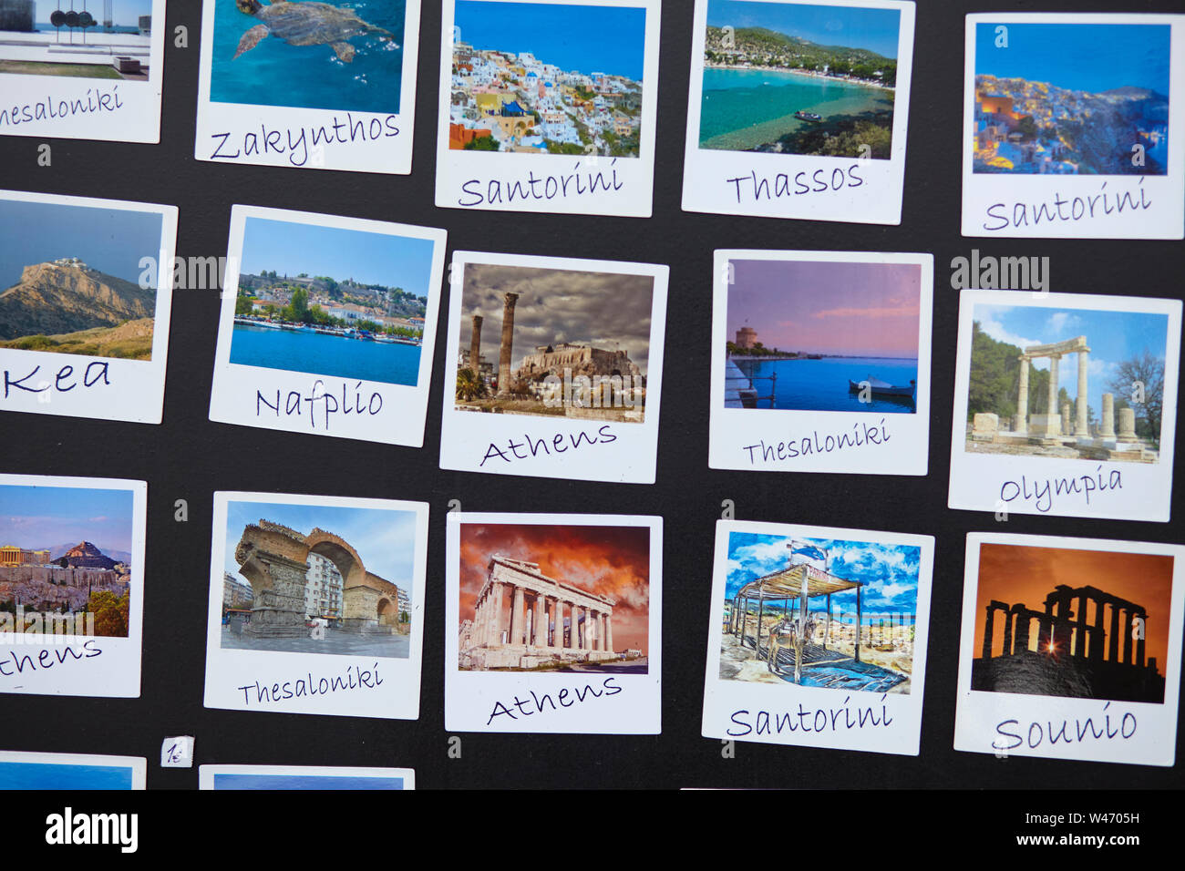 Postkarten aus Griechenland Stockfoto