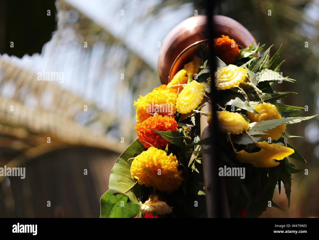 Indische traditionelle Festival Gudi Padwa Stockfoto