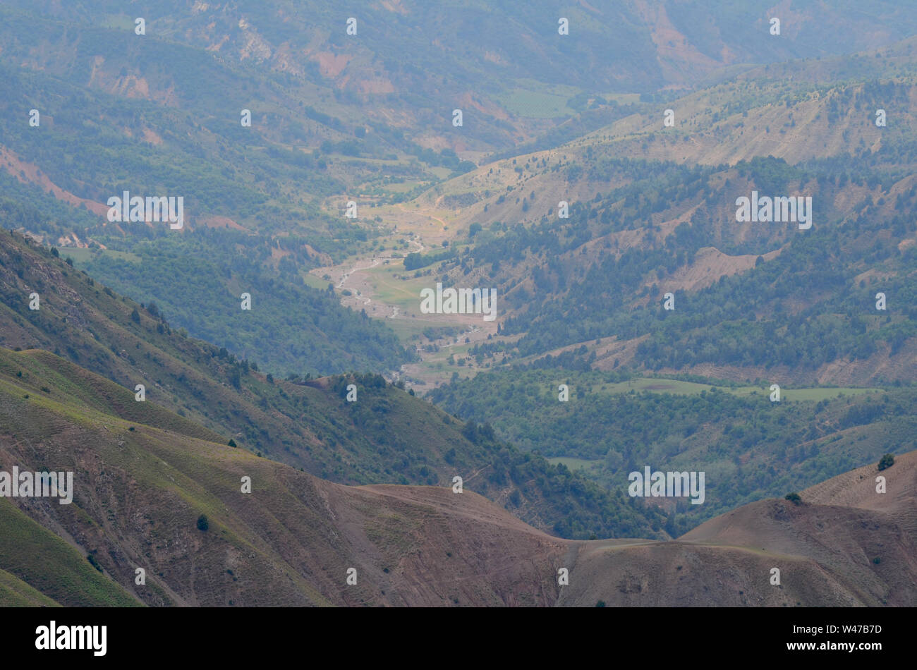 Aufstieg einer größeren Ugam-Chatkal Chingam Peak National Park, Usbekistan Stockfoto