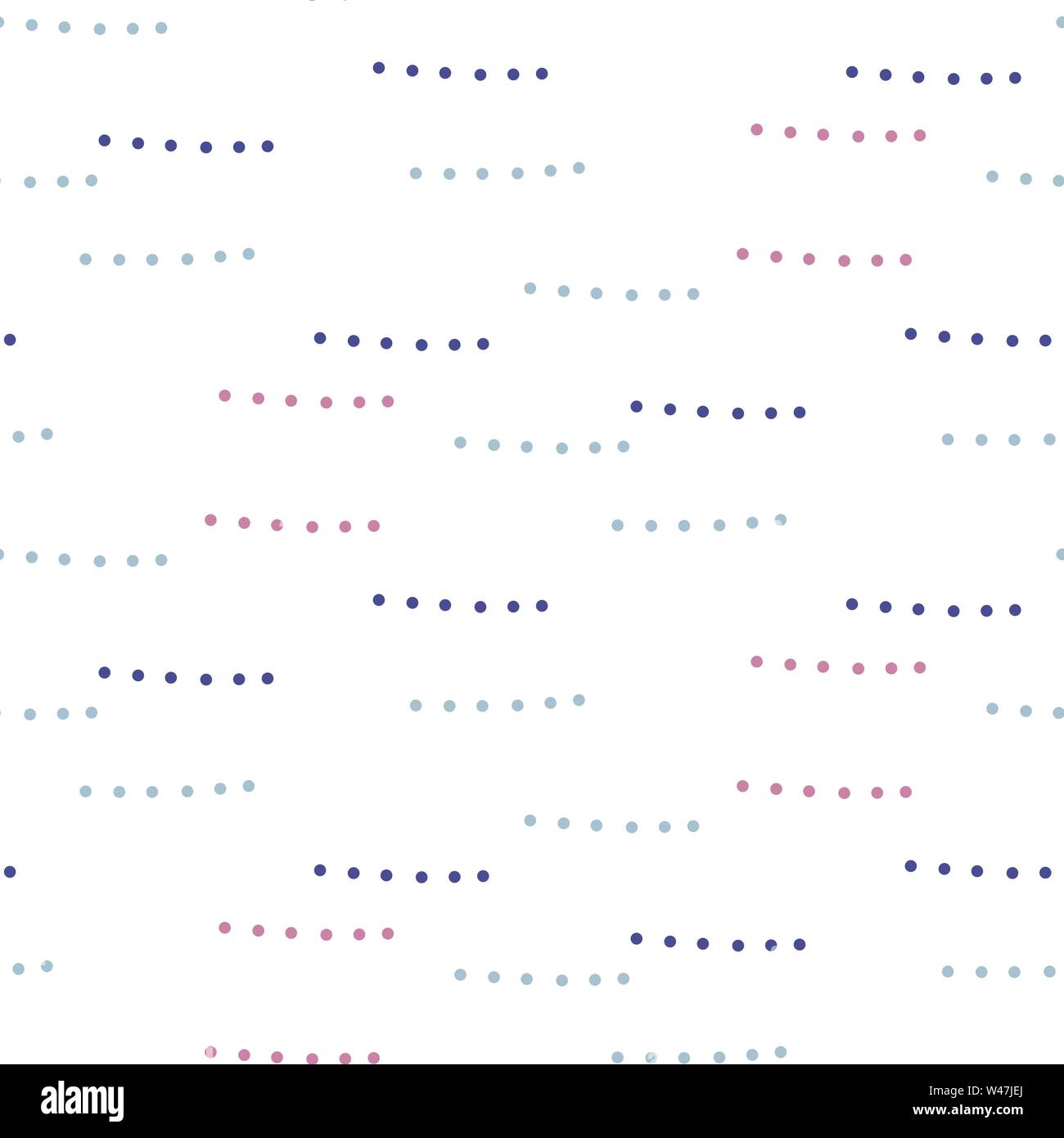 Doodle dots abstrakte Nahtlose einfaches Muster. Stock Vektor