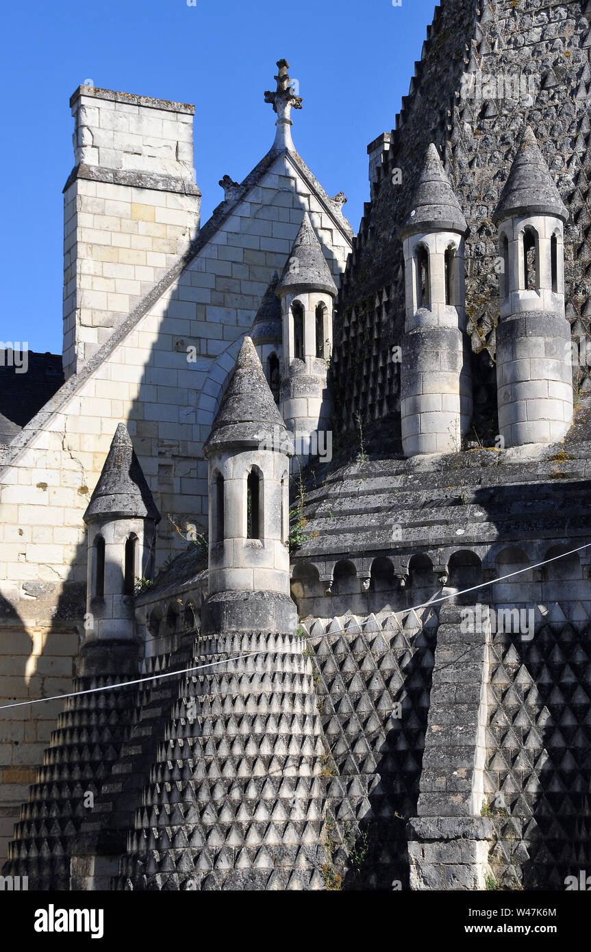 Die Abteiküchen, Fontevraud-l'Abbaye, Fontevraud Abbey, Frankreich, Europa, UNESCO-Weltkulturerbe Stockfoto