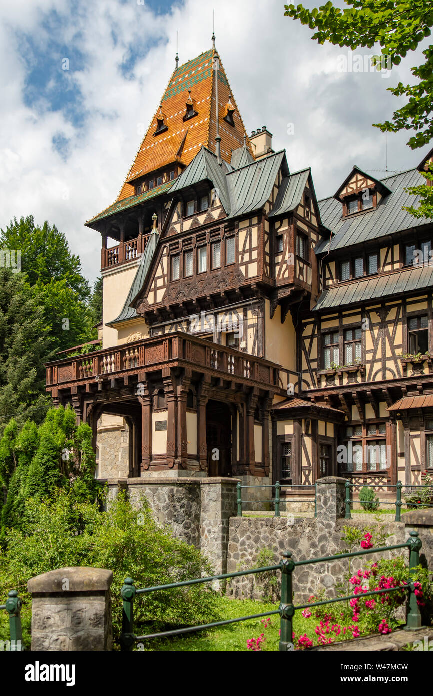 Schloss Pelisor, Sinaia, Rumänien Stockfoto