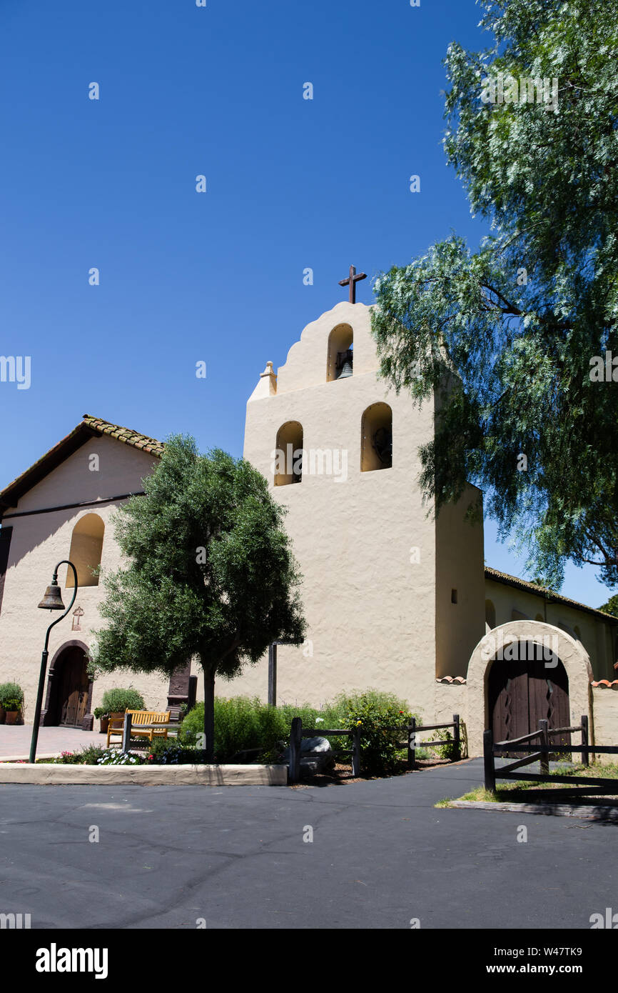 Die Alte Mission Santa Ines Solvang, Santa Barbara County, Kalifornien, USA Stockfoto