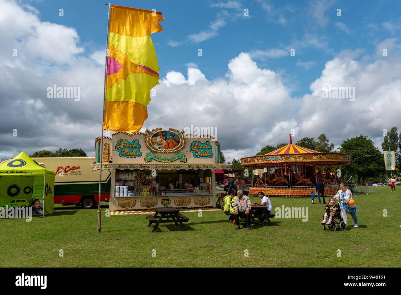 Szene von Birmingham Mela, Smethwick, Großbritannien Stockfoto