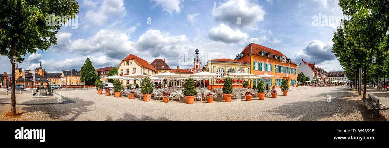 Markt Schwetzingen, Deutschland Stockfoto