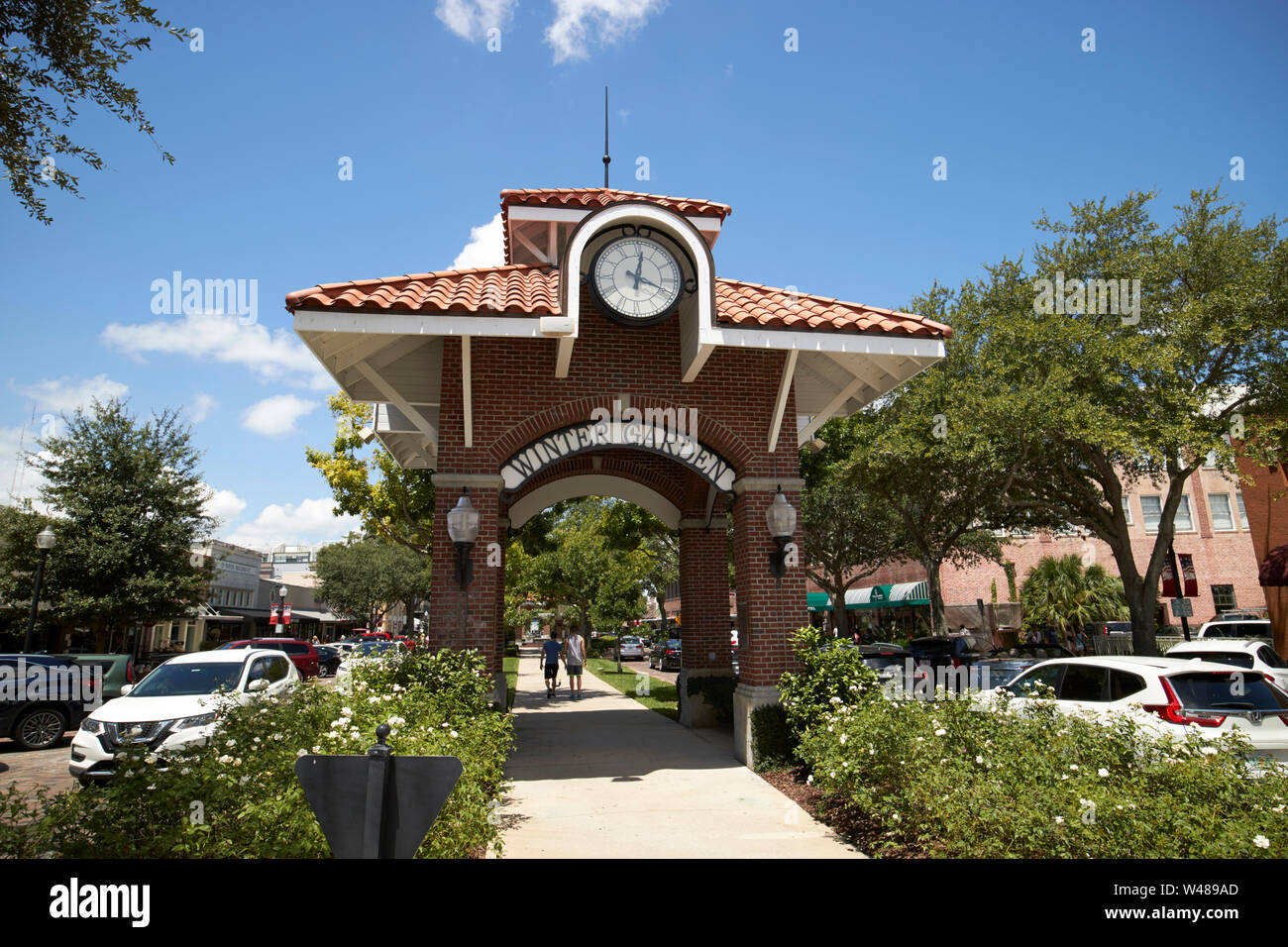 Die historische Innenstadt von Wintergarten auf der West orange Trail in der Nähe von Orlando, Florida fl usa Vereinigte Staaten von Amerika Stockfoto
