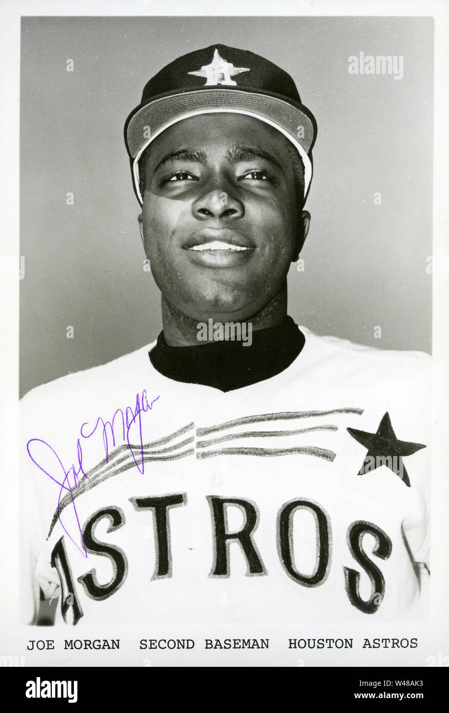 Star Baseballspieler Joe Morgan begann seine Karriere bei den Houston Astros in den 1960er Jahren Stockfoto