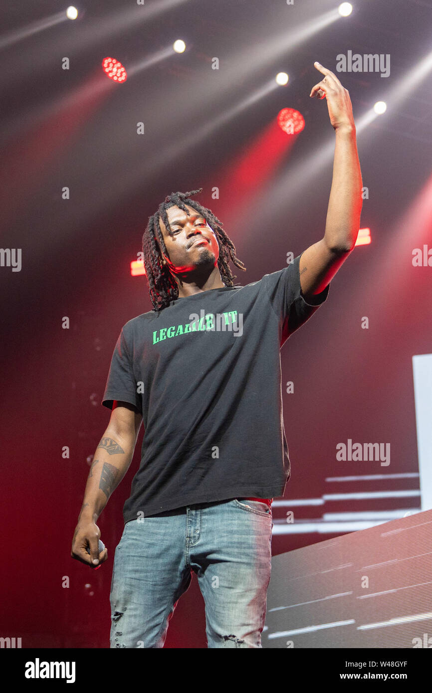 Juli 20, 2019 - Twin Lakes, Wisconsin, US-Rapper LUCKI LUCKI (Kamel) während ComplexCon am McCormick Place in Chicago, Illinois (Bild: © Daniel DeSlover/ZUMA Draht) Stockfoto
