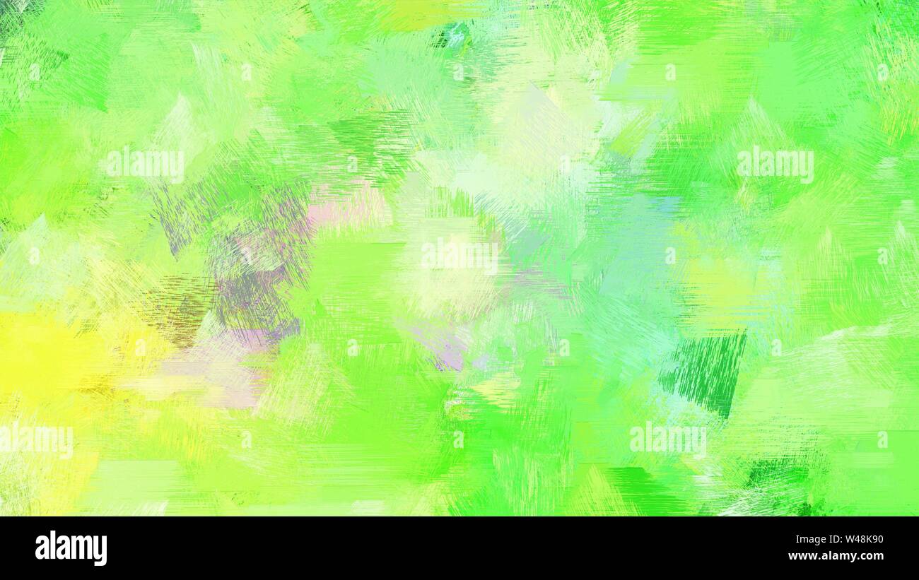 Hell gebürstet Malen mit Licht grün, Tee Grün und Lime Grün Farben. es als Hintergrund oder Textur verwenden. Stockfoto